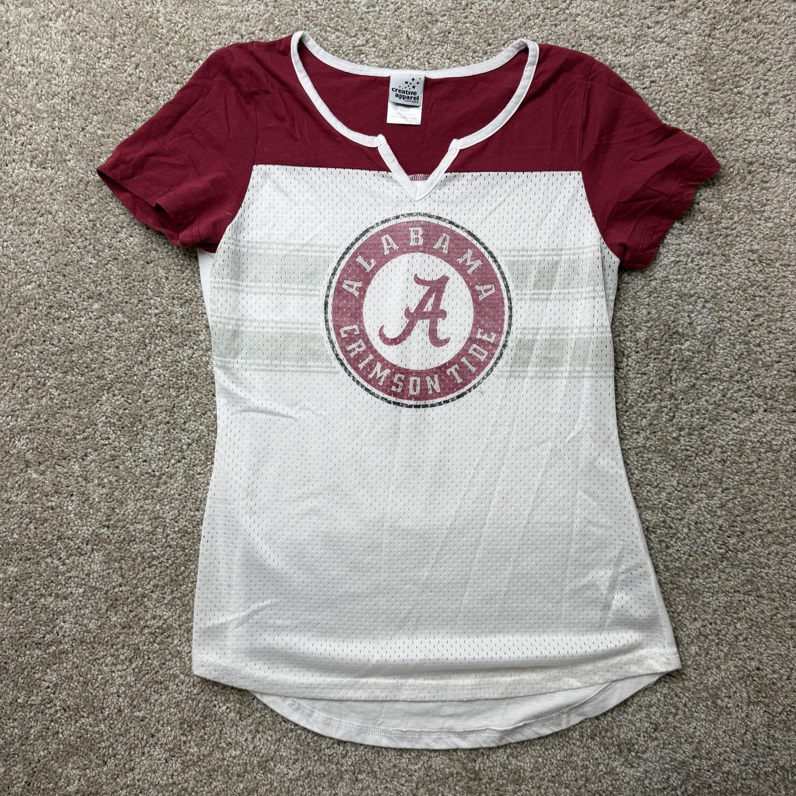 Alabama Crimson Tide Shirt Womens Medium Ncaa Football Creative Apparel Concepts